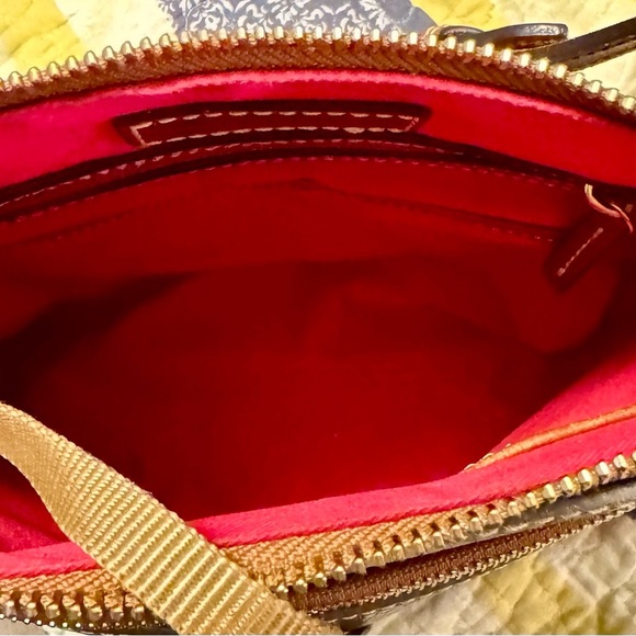 Dooney & Bourke Gray and Brown Leather Shoulder Bag - Picture 5 of 8